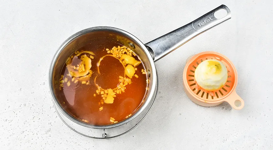 Лимонно-имбирный чай с мёдом: шаг 4