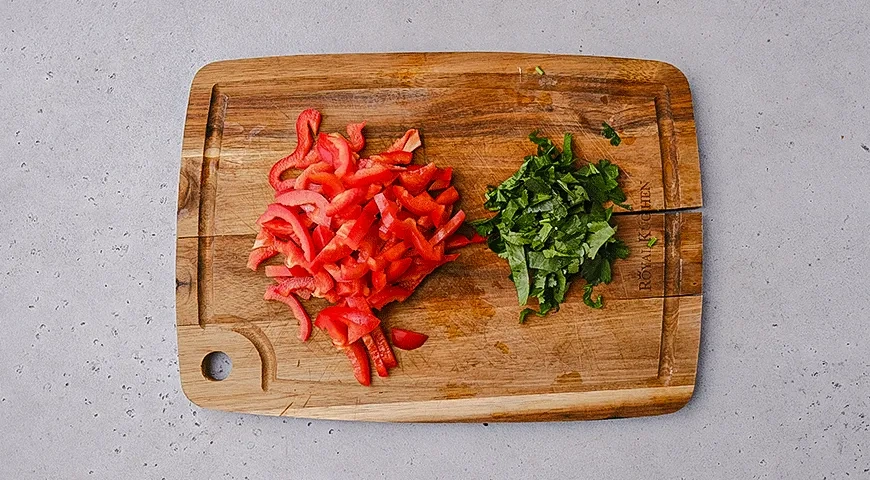 Лосось в кунжутной корочке с овощами: шаг 4