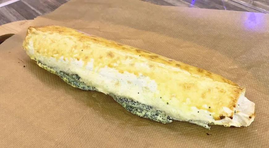 Маковый рулет из лаваша: шаг 4