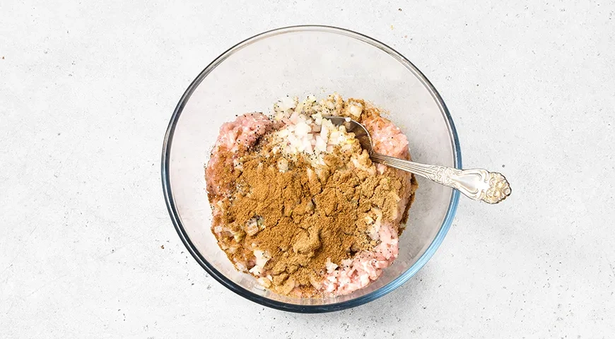 Манты с курицей: шаг 4