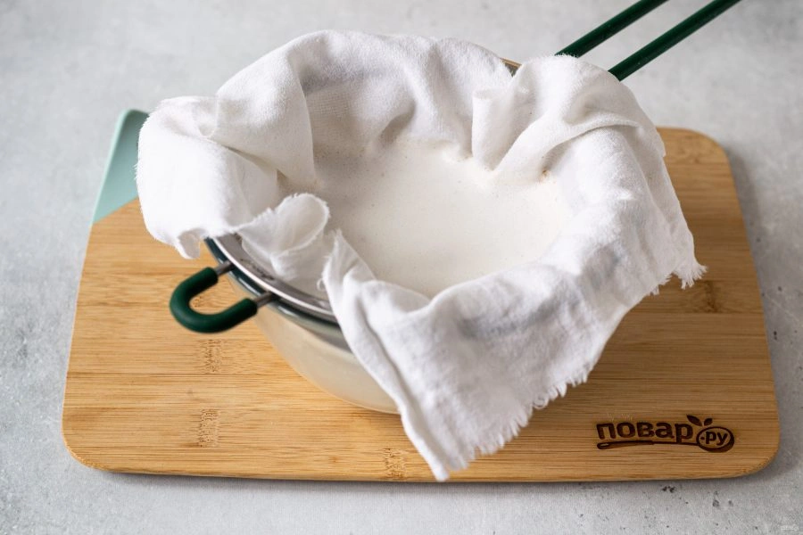 Шаг 4: Миндальный тофу