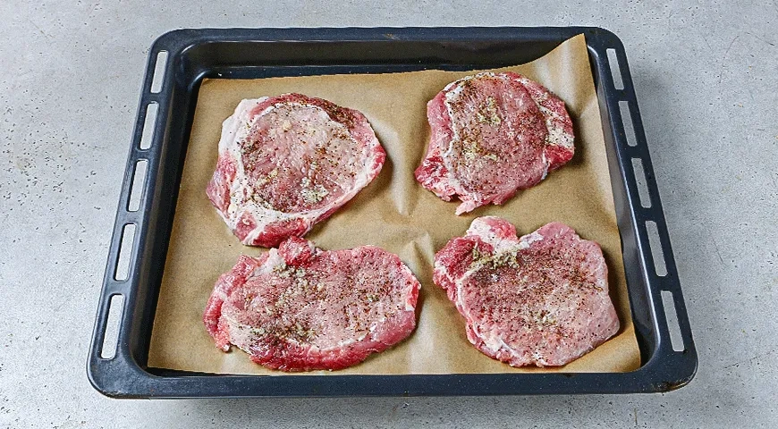 Мясо по-французски с шампиньонами: шаг 4