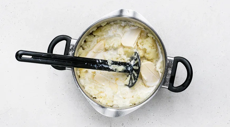 Обжаренное картофельное пюре с луком: шаг 4