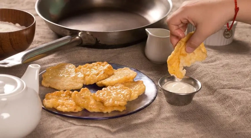 Оладушки из малоглазого макруруса: шаг 4