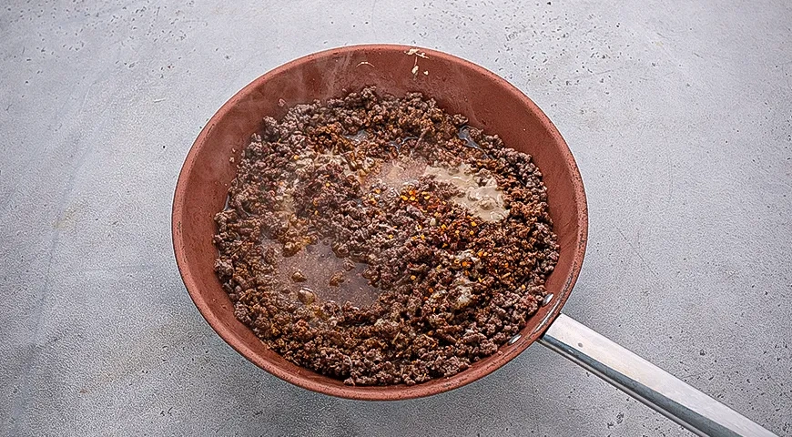 Острая лапша дан-дан с фаршем: шаг 4