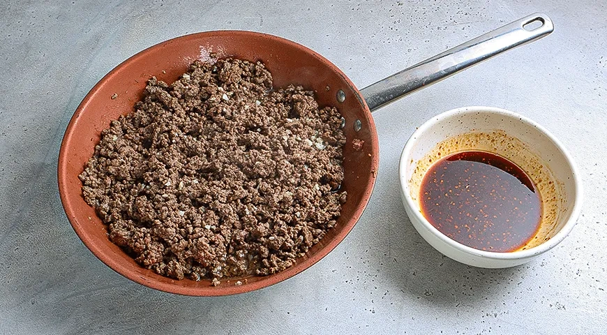 Остро-сладкая говядина с рисом и овощами: шаг 4