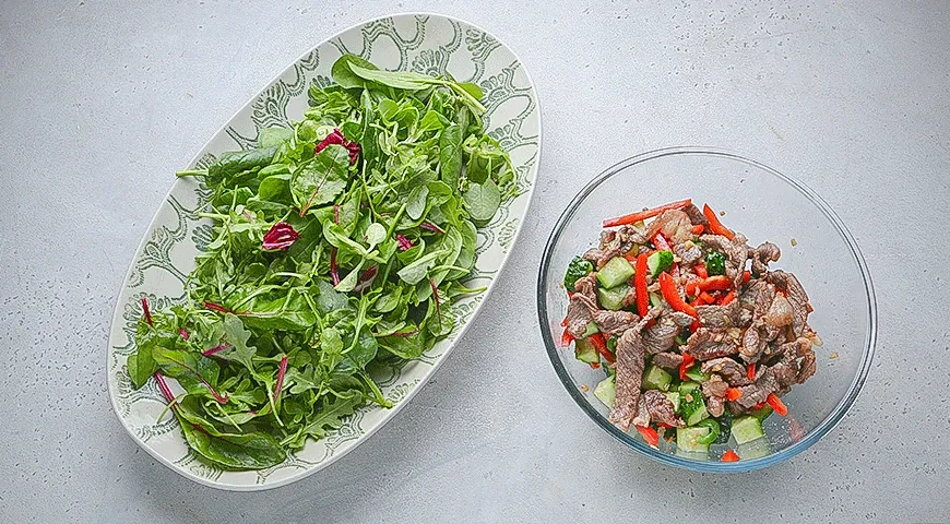 Острый салат с говядиной: шаг 4