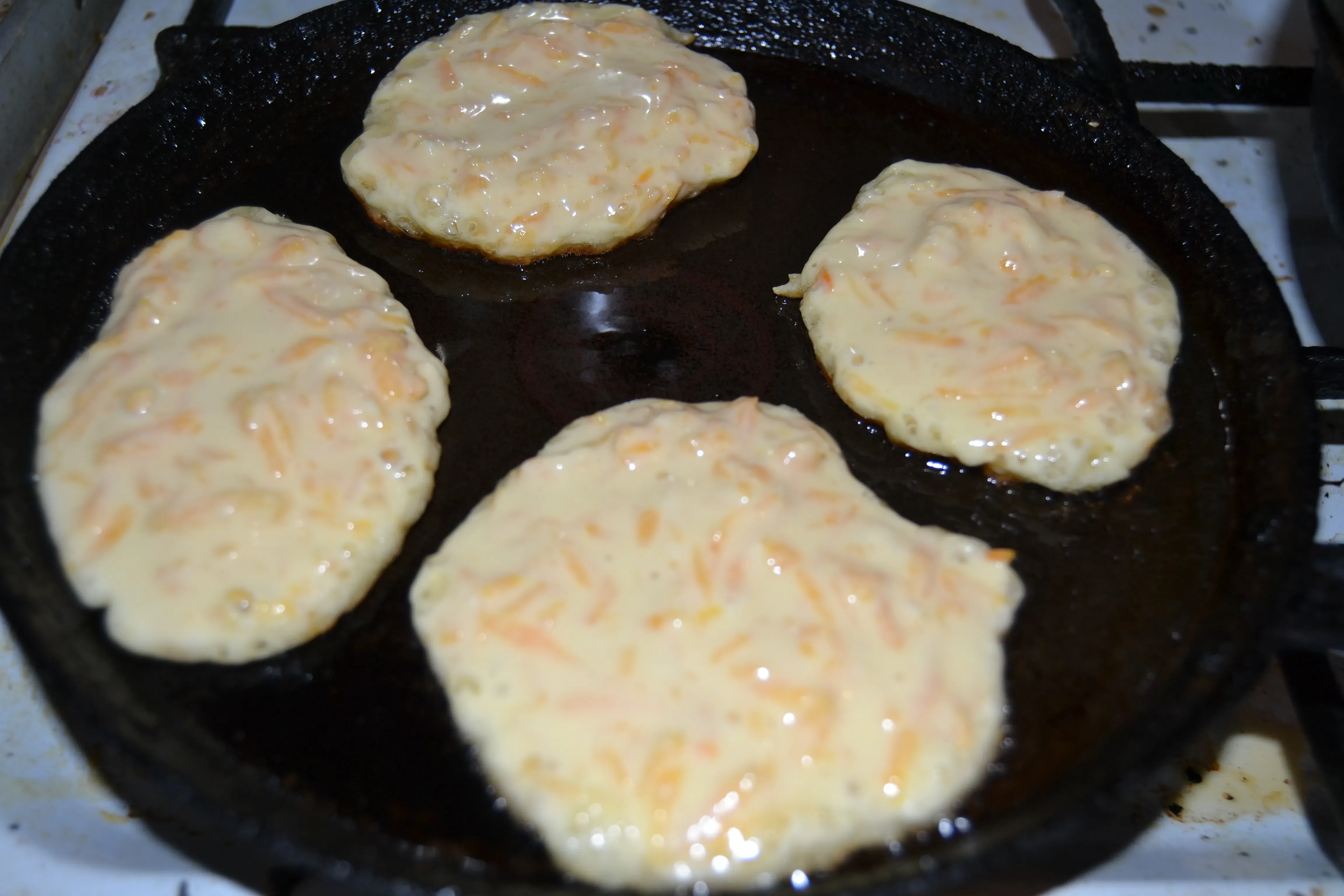 Овсяные оладьи с яблоками: шаг 4