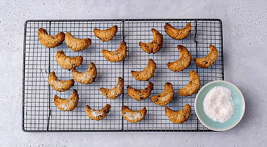 Овсяно-гречневое печенье «Полумесяцы»: шаг 4