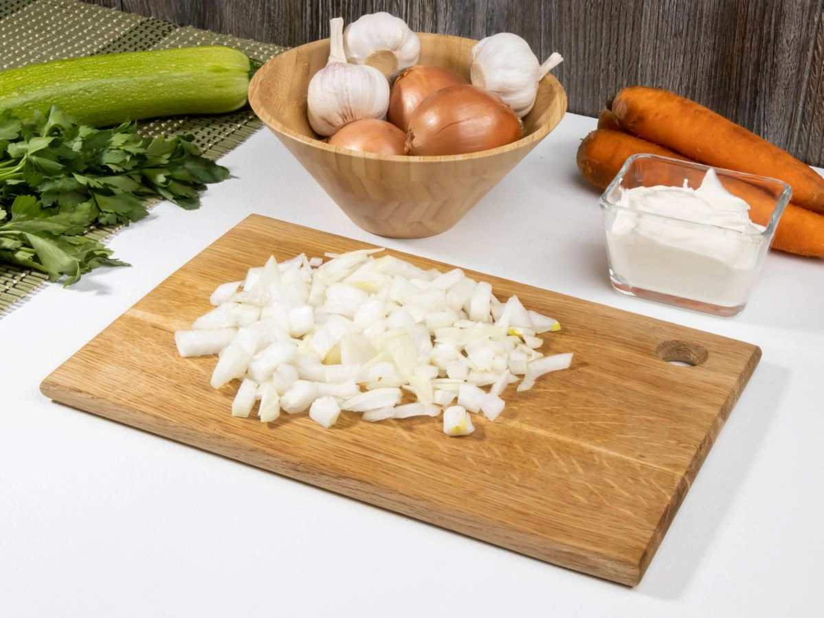 Шаг 4: Печень индейки с овощами