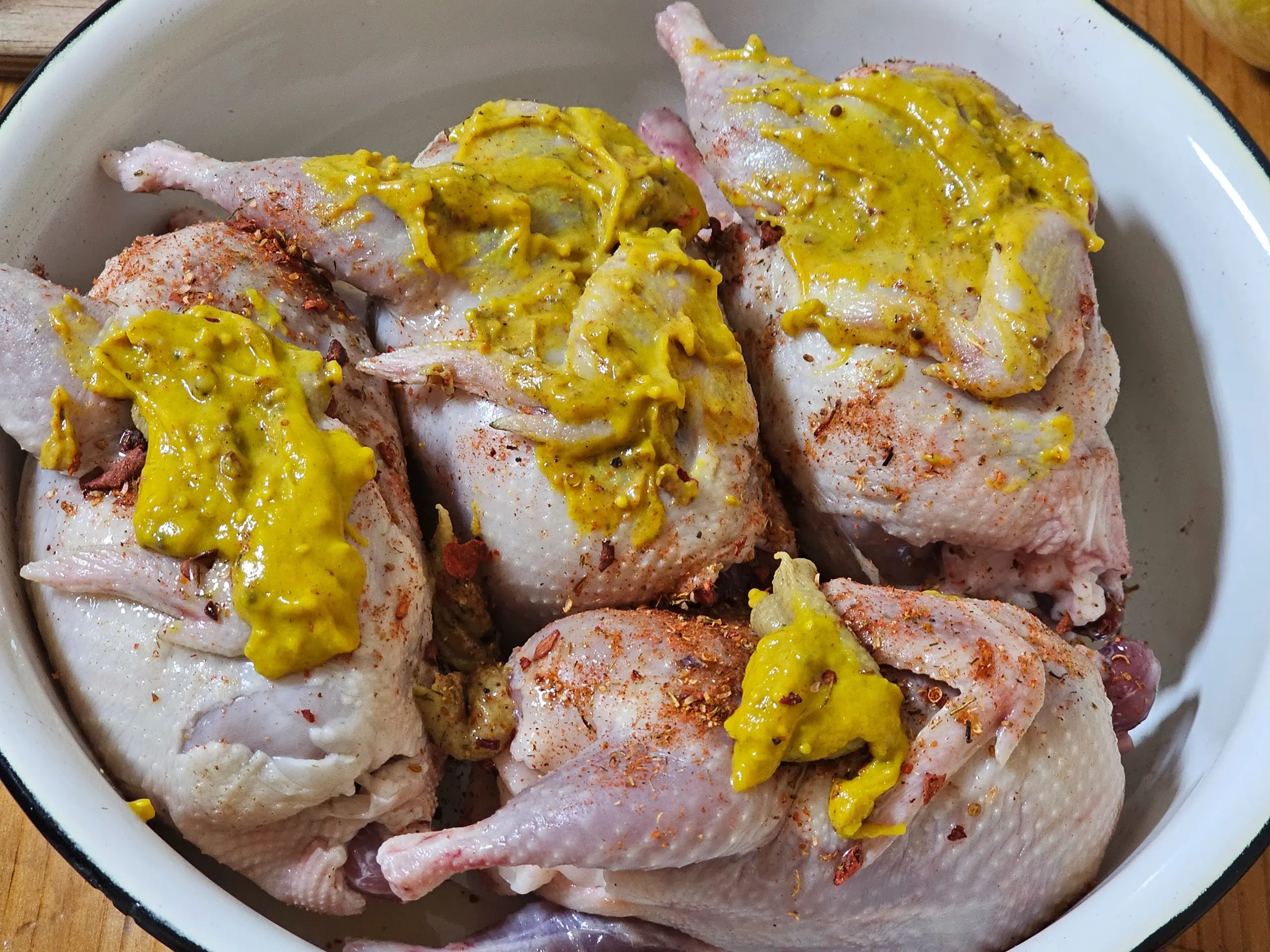 Шаг 4: Перепёлки в духовке в горчичном соусе