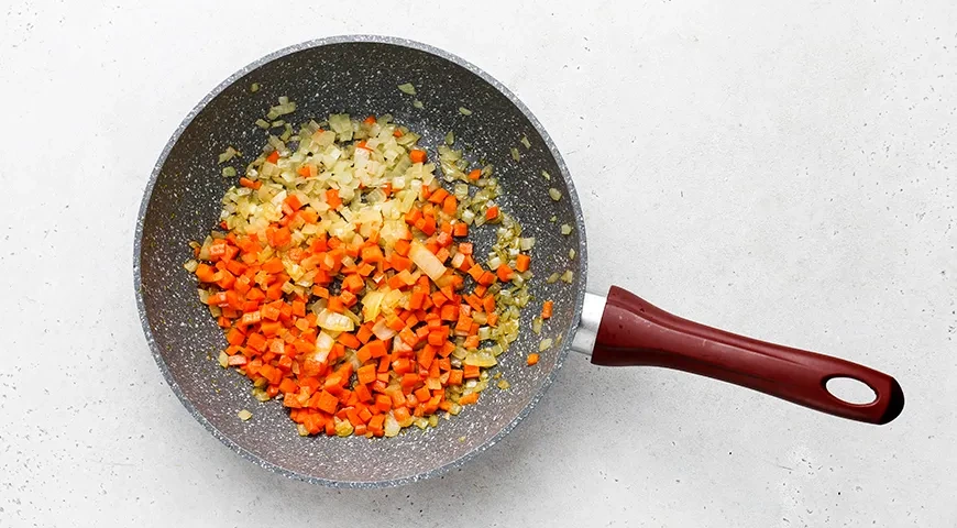 Перловка с фаршем и овощами: шаг 4