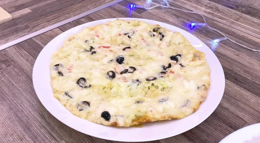 Пицца из лаваша на сковороде за 15 минут: шаг 4