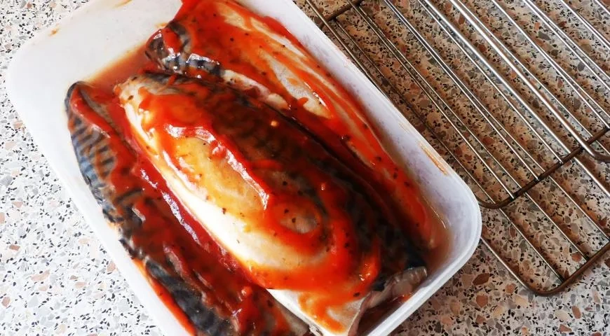 Пикантная скумбрия на гриле: шаг 4