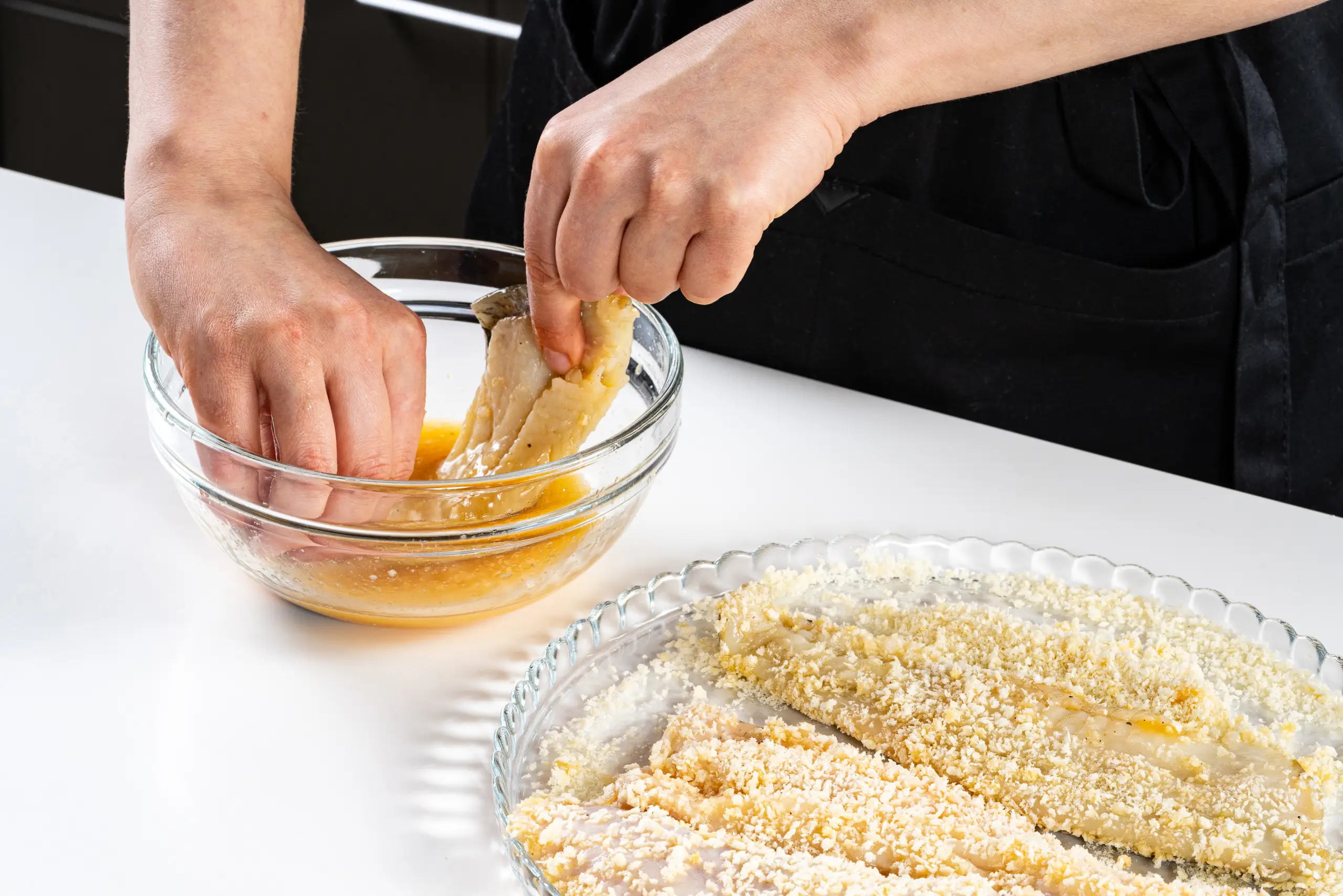 Шаг 4: Пикатта из камбалы