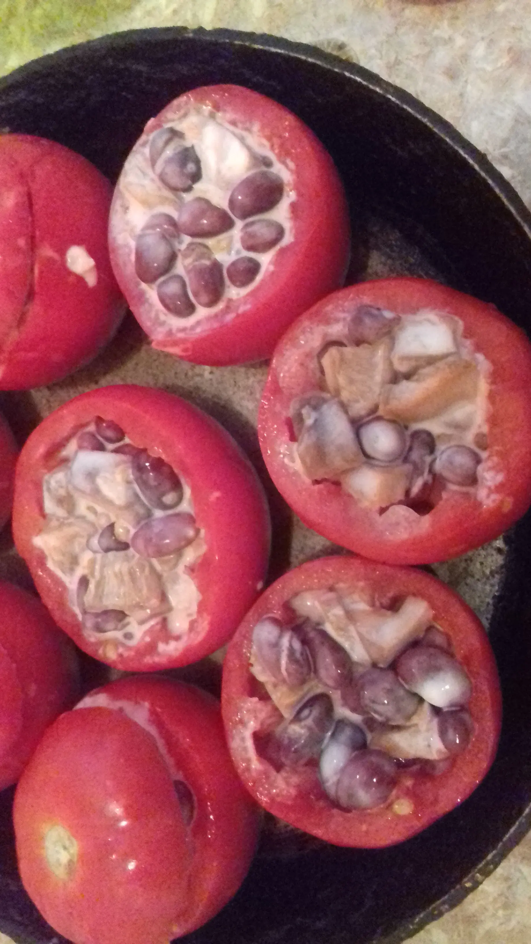 Помидоры, фаршированные фасолью и грибами: шаг 4