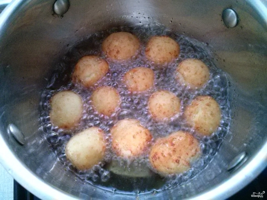 Шаг 4: Пончики из творога