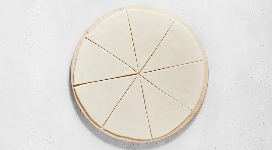 Постные рогалики с повидлом: шаг 4