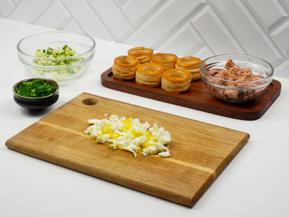 Шаг 4: Простые тарталетки с начинкой из тунца