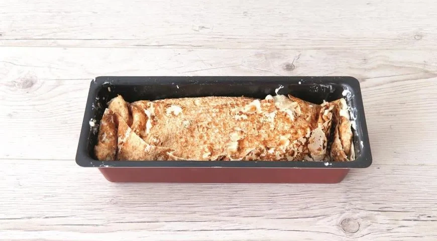 Рулет из лаваша с творожно-банановой начинкой: шаг 4