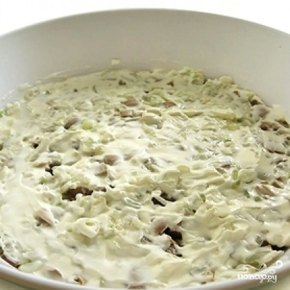 Шаг 4: Салат белые ночи