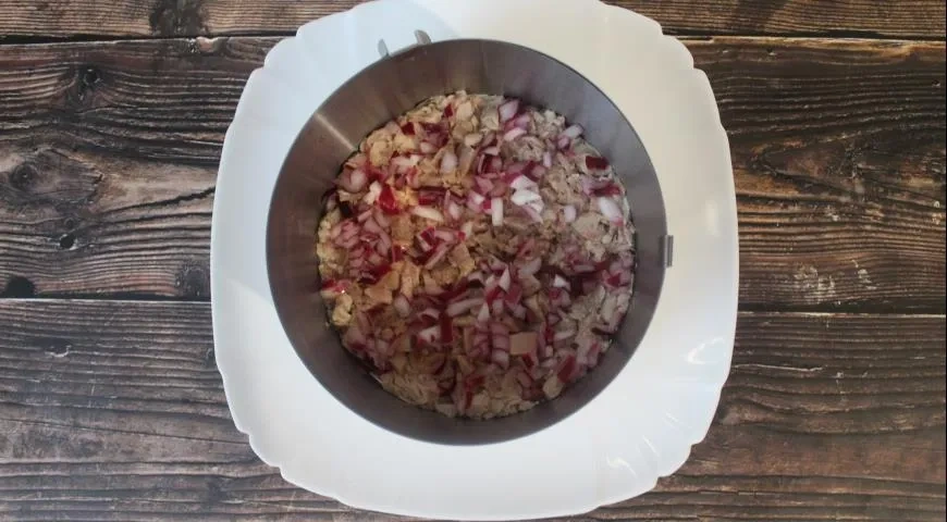 Салат Граф с курицей: шаг 4