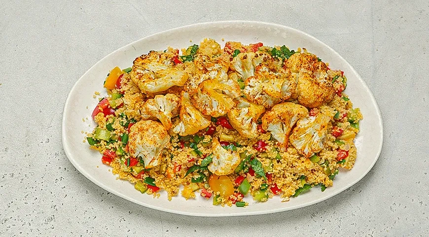 Салат из цветной капусты с кускусом: шаг 4