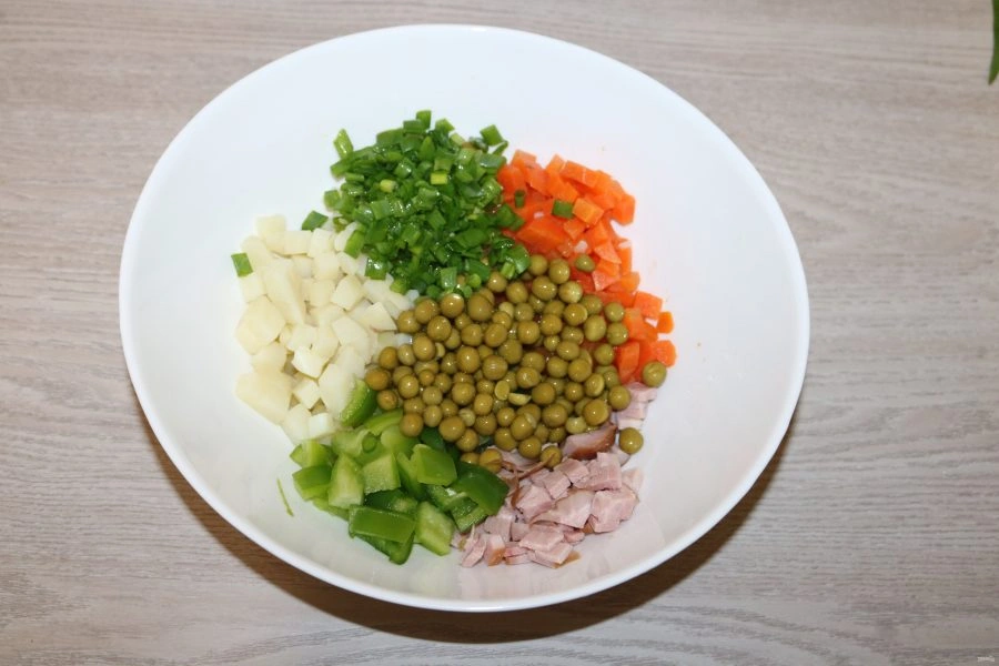 Шаг 4: Салат киевский