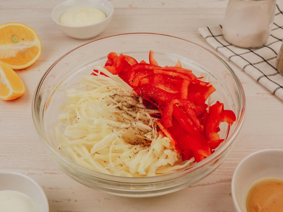 Шаг 4: Салат коул слоу как в KFC