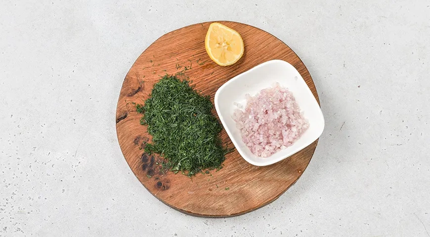 Салат «Мимоза» без майонеза: шаг 4