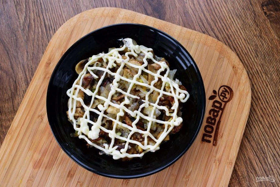 Шаг 4: Салат под со лнух