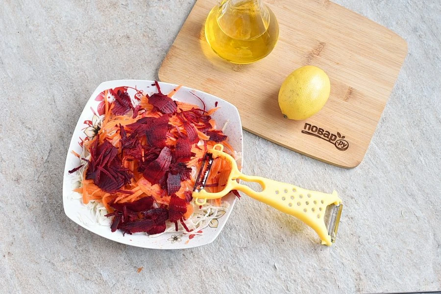 Шаг 4: Салат "Щетка"