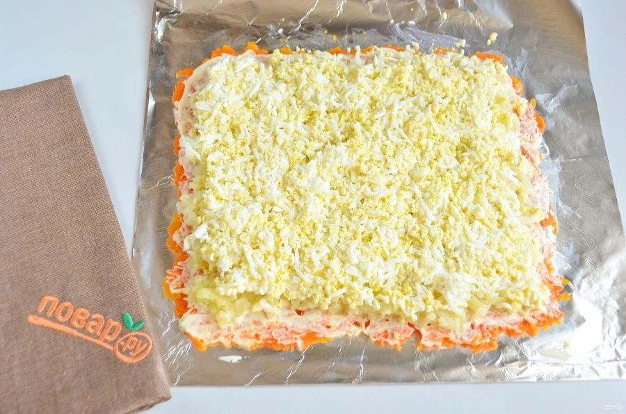 Шаг 4: Салат царский