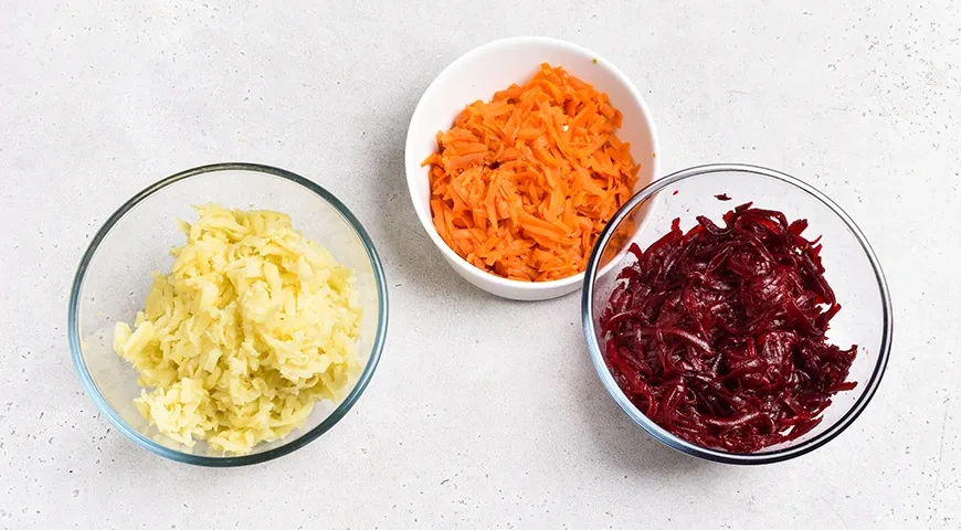 Салат «Вегетарианская шуба»: шаг 4