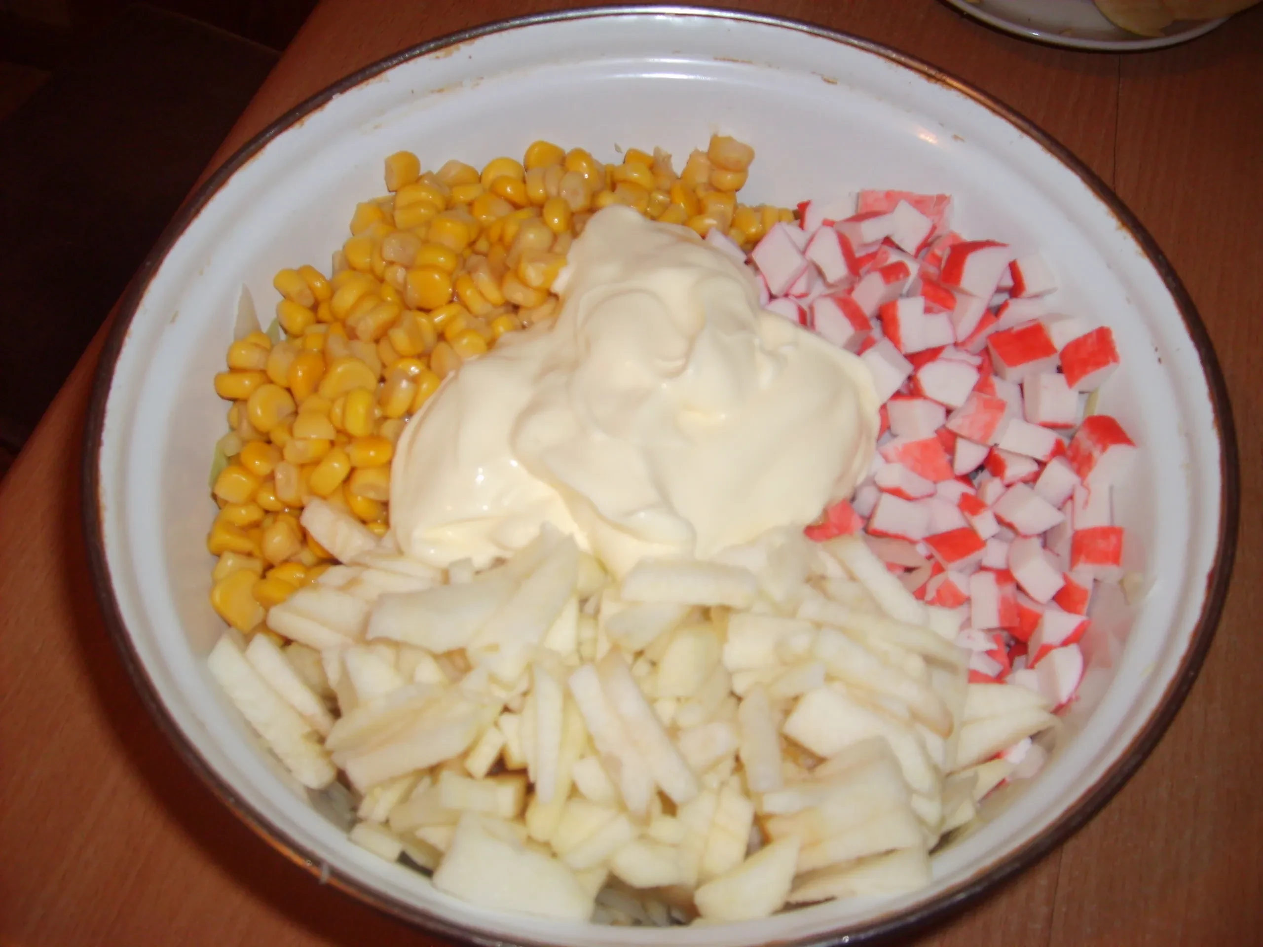 Салат «Воздушный»: шаг 4