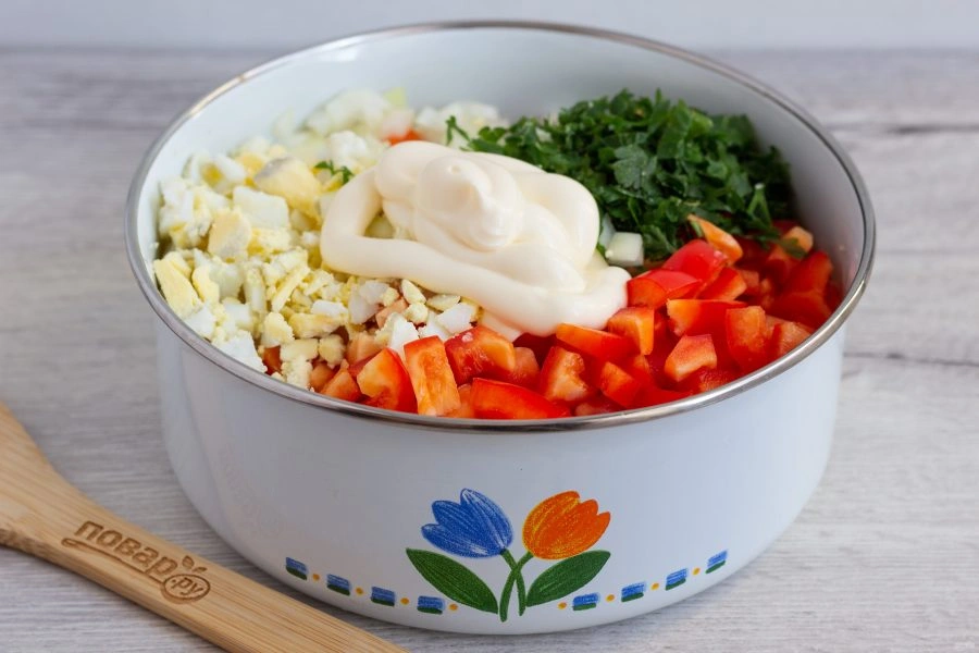 Шаг 4: Салат знакомый