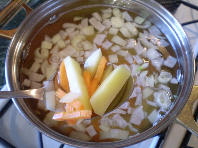 Шаг 4: Самый простой суп без мяса