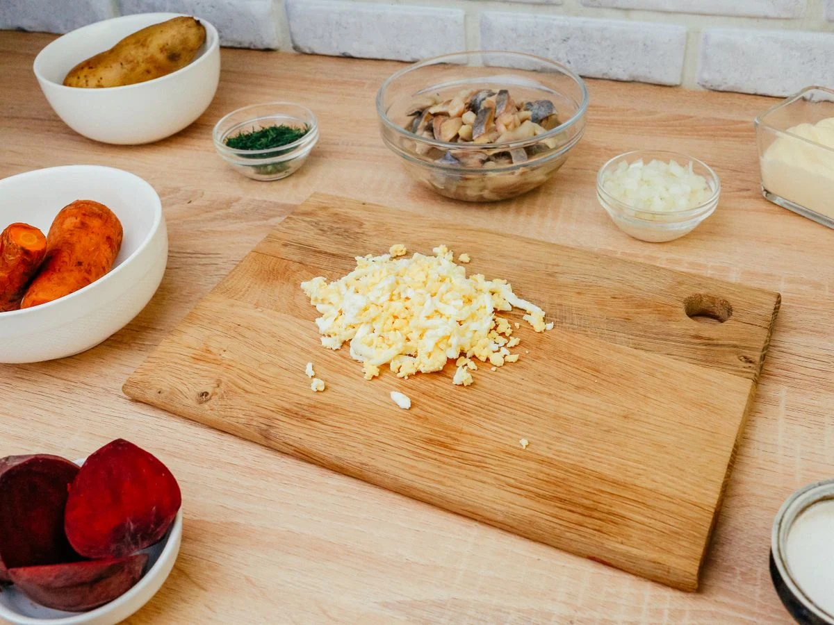 Шаг 4: Селедка под шубой