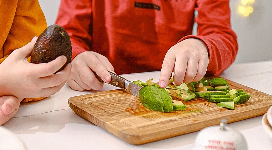 Сэндвичи из картофельных вафель с ветчиной: шаг 4