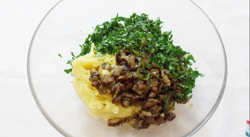 Шаньги с картофелем и грибами: шаг 4