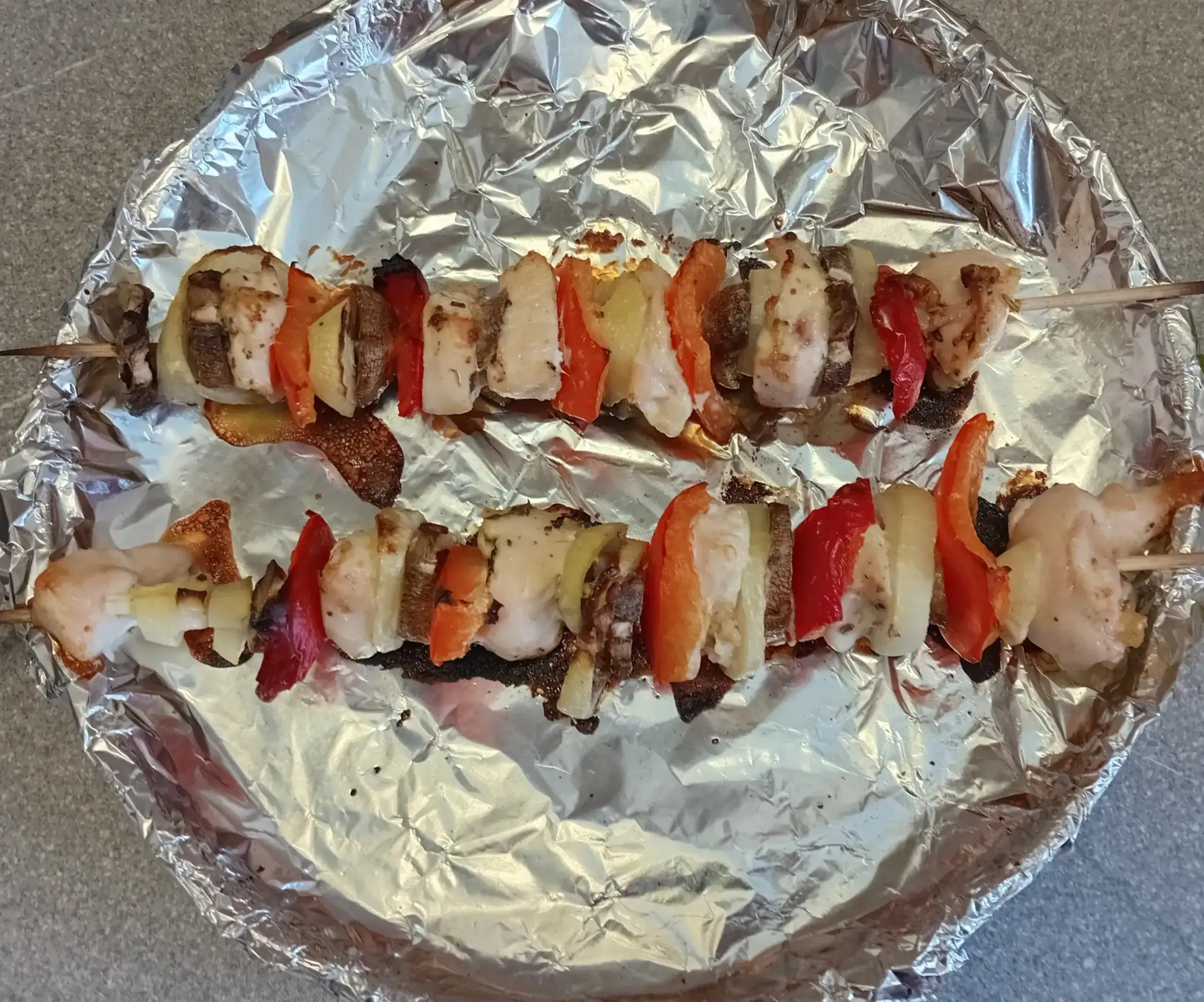 Шашлыки из куриного филе с овощами: шаг 4