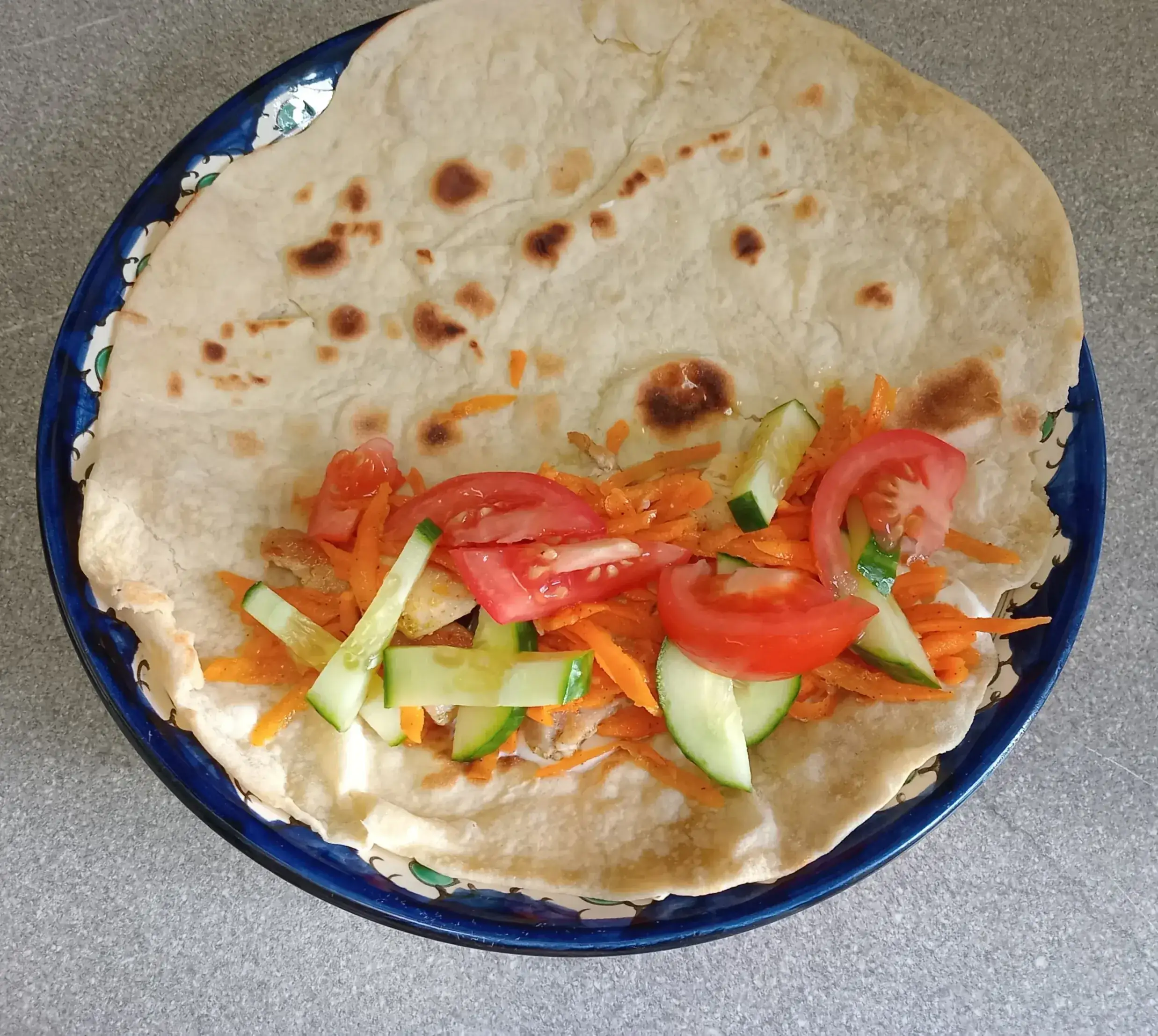 Шаурма с курицей и сыром: шаг 4