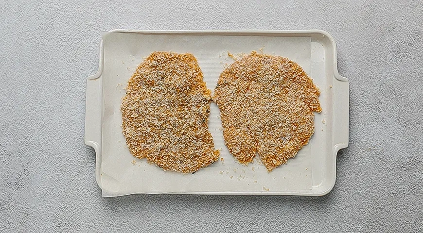 Шницель из индейки в духовке: шаг 4