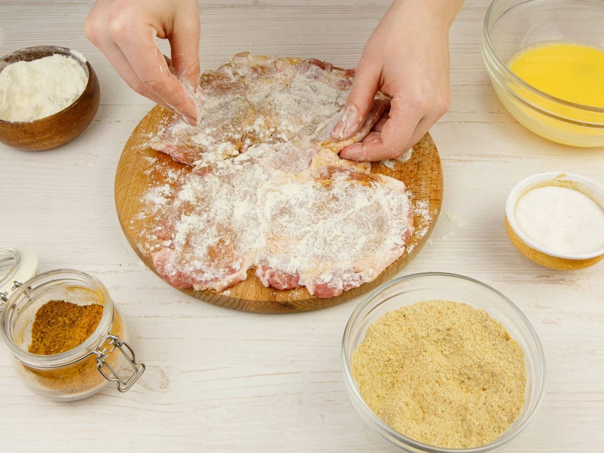 Шаг 4: Шницель из свинины