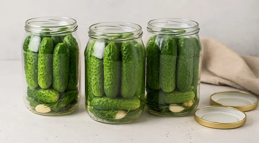 Сладкие маринованные огурцы: шаг 4