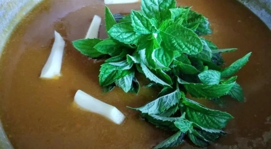 Сливовая пастила с мятой и имбирем: шаг 4