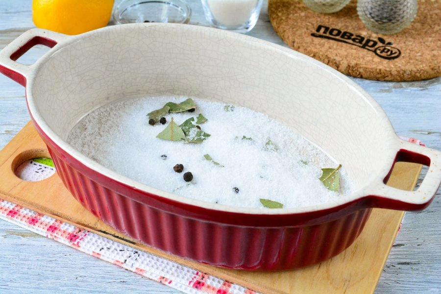 Шаг 4: Соленая красная рыба