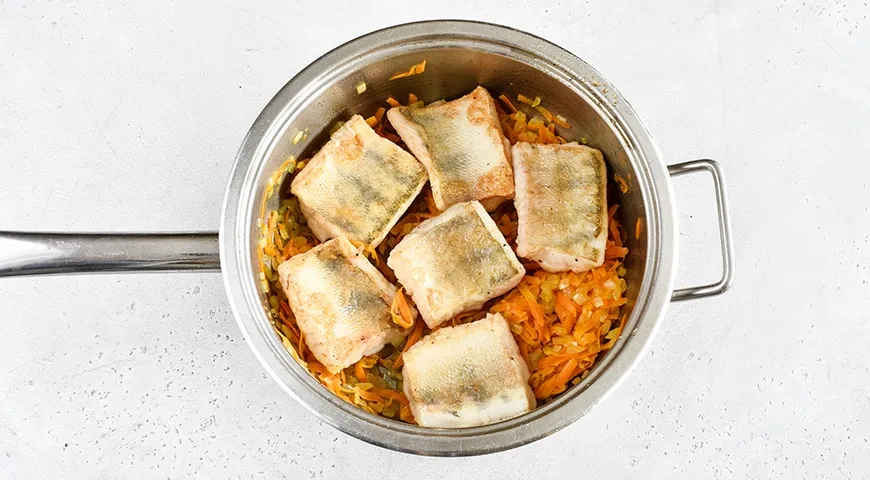 Судак в сметане: шаг 4