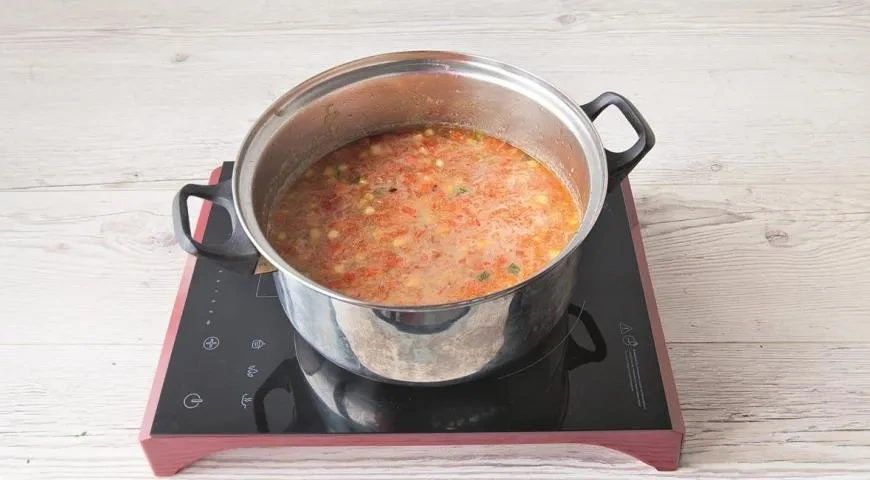Суп из индейки с перловкой и овощами: шаг 4