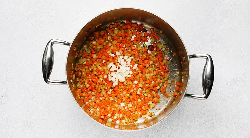 Сырный суп с ветчиной и беконом: шаг 4